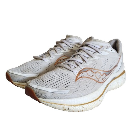 Saucony Endorphin Speed 3 S20756-13 Mens Sz 13 Sneaker Gray Gold Athletic Shoes - Picture 1 of 11